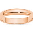 thumbnail image 1 of 10K Rose Gold 4mm Half Round Band Size 5 Made In United States 1rhr040-5, 1 of 4