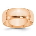 thumbnail image 1 of 10K Rose Gold 8 mm Half Round Band, Size 5, 1 of 1