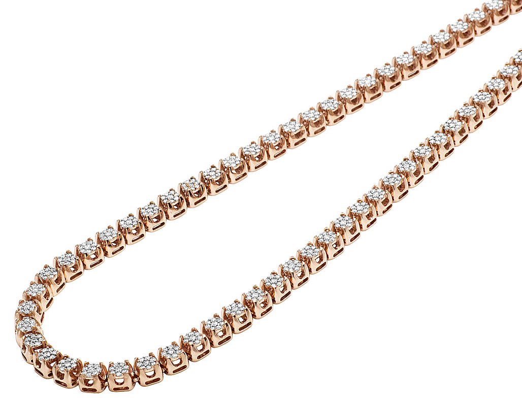 Emerald Cut Cluster Diamond Necklace — Salvatore & Co.