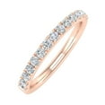thumbnail image 1 of 10K Rose Gold Diamond Semi-Eternity Wedding Band Ring (1/3 Carat) (Ring Size 7.75), 1 of 7