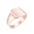 thumbnail image 1 of AFFY 10K Rose Gold Engravable Signet Ring Brush Finished On Top Jewelry, Ring Size-13, 1 of 1