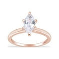 thumbnail image 1 of 10K Rose Gold Marquise Cut Cubic Zirconia Solitaire Engagement Wedding Ring Jewelry For Womens-10, 1 of 3