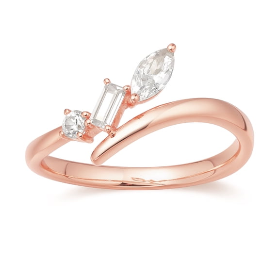 10K Rose Gold Moissanite Wedding Ring Jewelry Gifts for Women