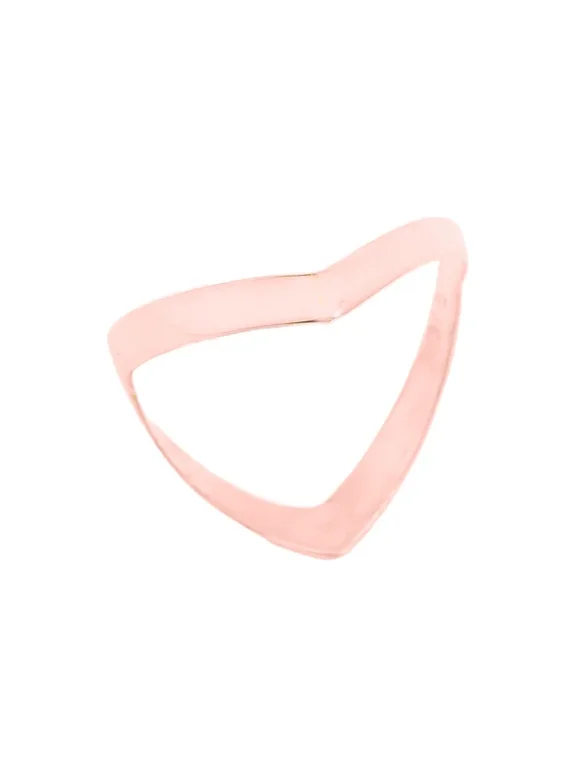 10K Rose Gold Plain Thumb Ring- Size 10.5