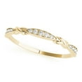thumbnail image 1 of 10K Round Diamond Wedding Band In Solid Rose, White & Yellow Gold, 1 of 1