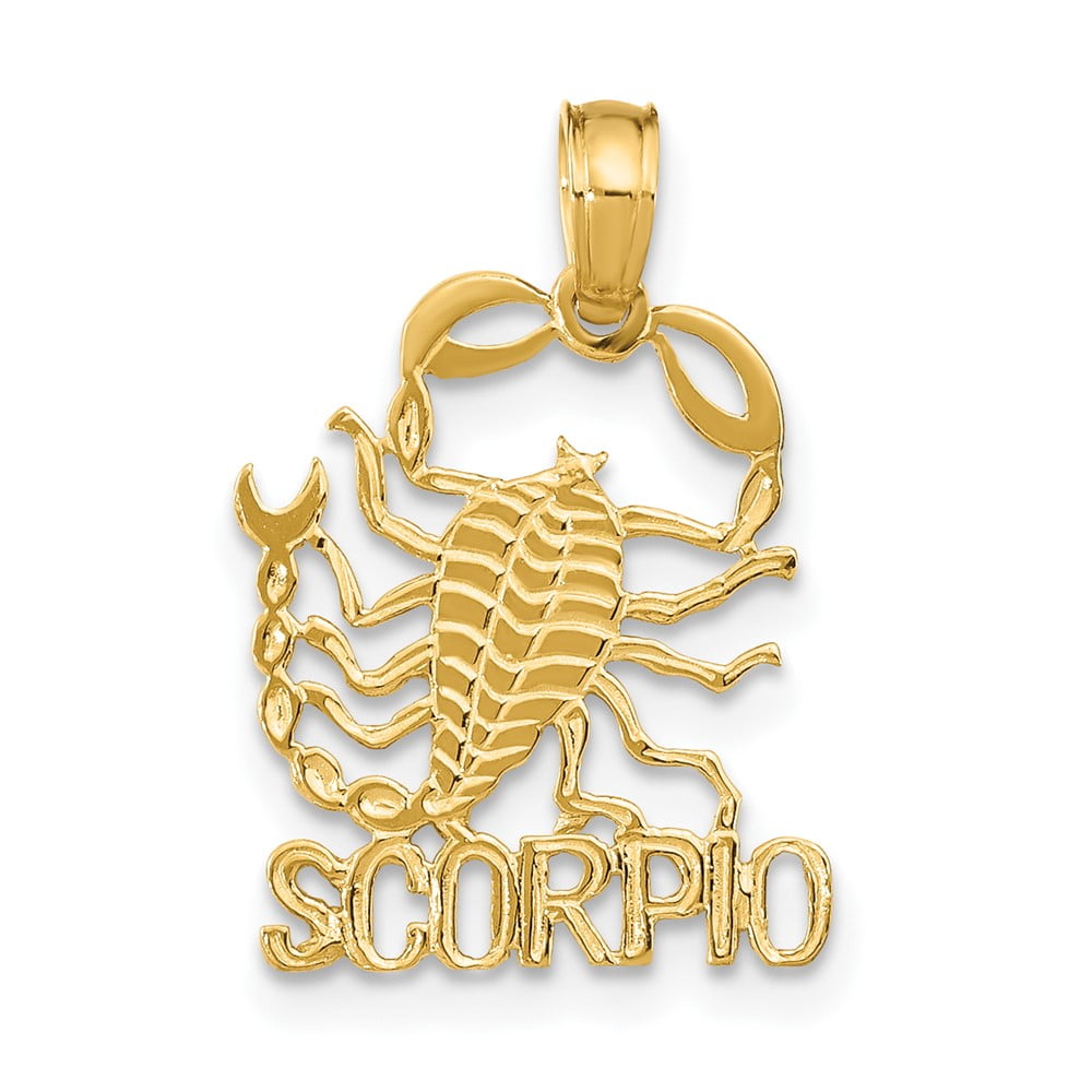 Finest Gold 10K Scorpio Zodiac Charm
