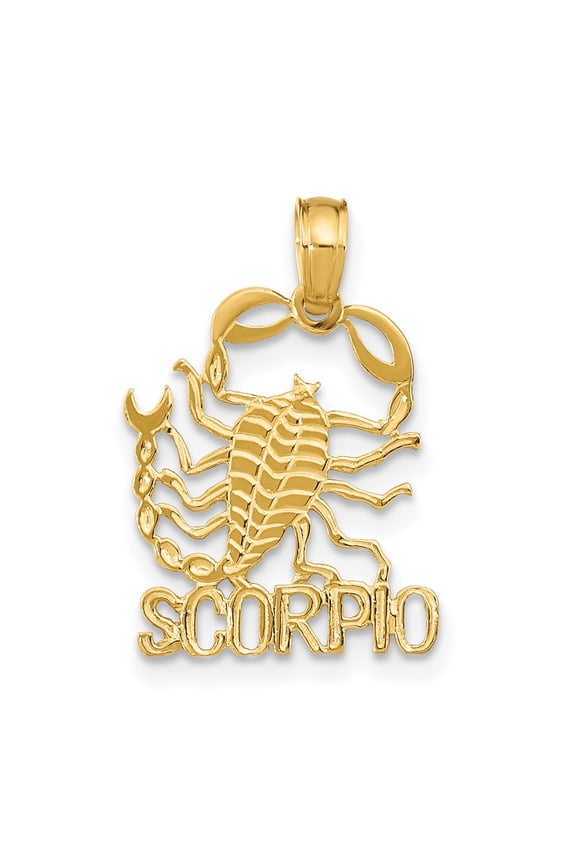 Finest Gold 10K Scorpio Zodiac Charm