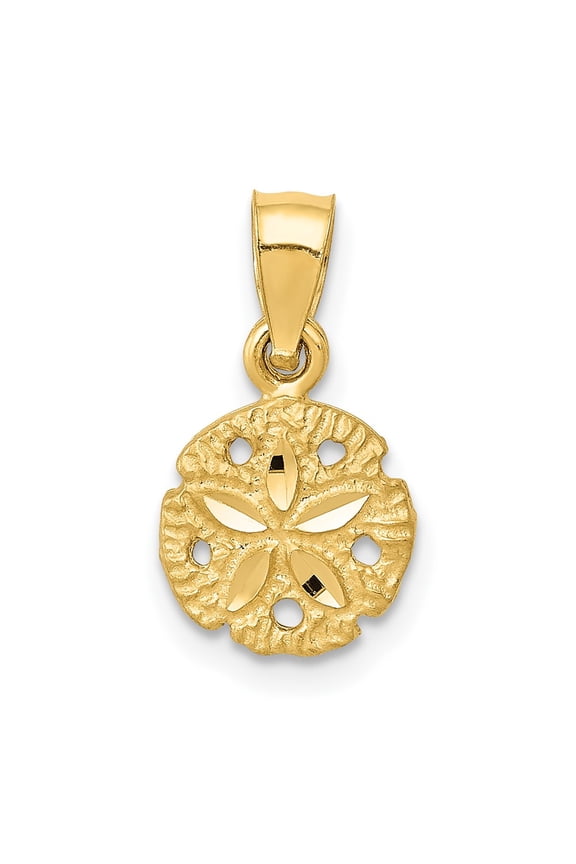 10K Sand Dollar Pendant