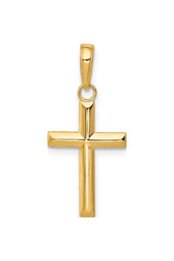 10K Small Cross Pendant Yellow Gold Material Glistening Opulent Exquisite A classic choice for celebrating love and achievement