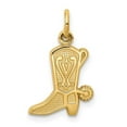 thumbnail image 1 of 10K Solid Polished Cowboy Boot Charm, 1 of 1