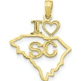thumbnail image 1 of 10K Solid South Carolina State Pendant Yellow Gold Material Precious Modern Gorgeous Made for expressing your unique story, 1 of 4