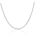 thumbnail image 1 of 10K Solid White Gold 1.1mm Box Link Chain Necklace, 1 of 4
