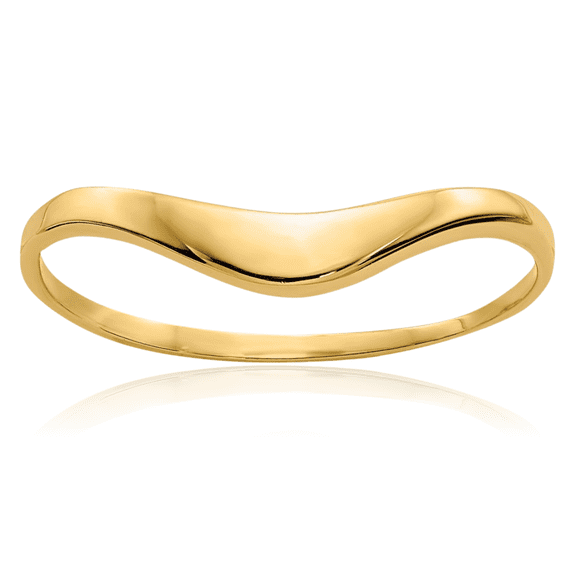 10K Solid Yellow Gold Chunky Dome Statement Ring