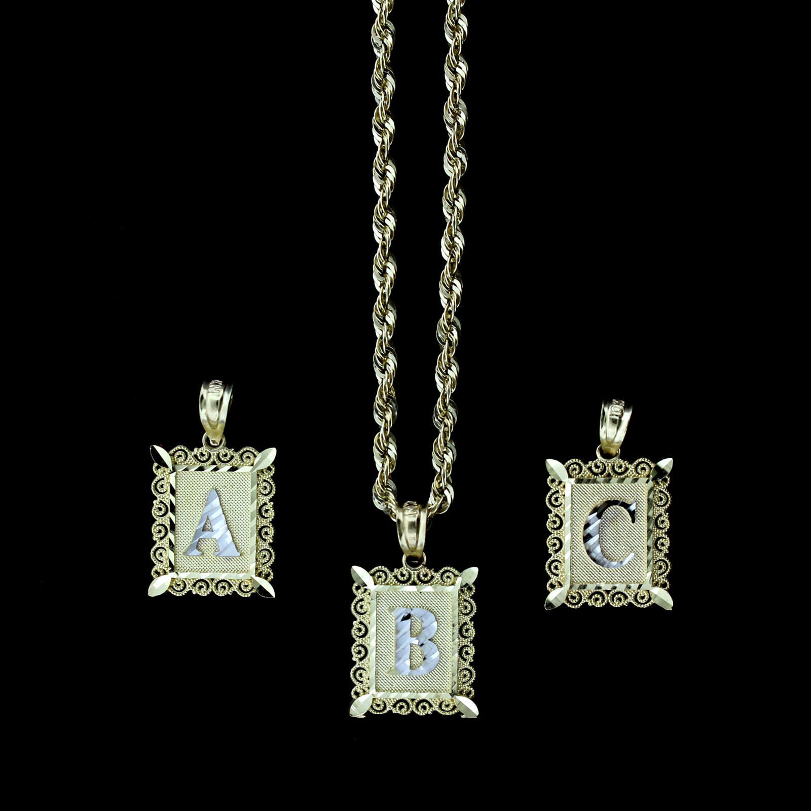 Alphabet Plate Necklace