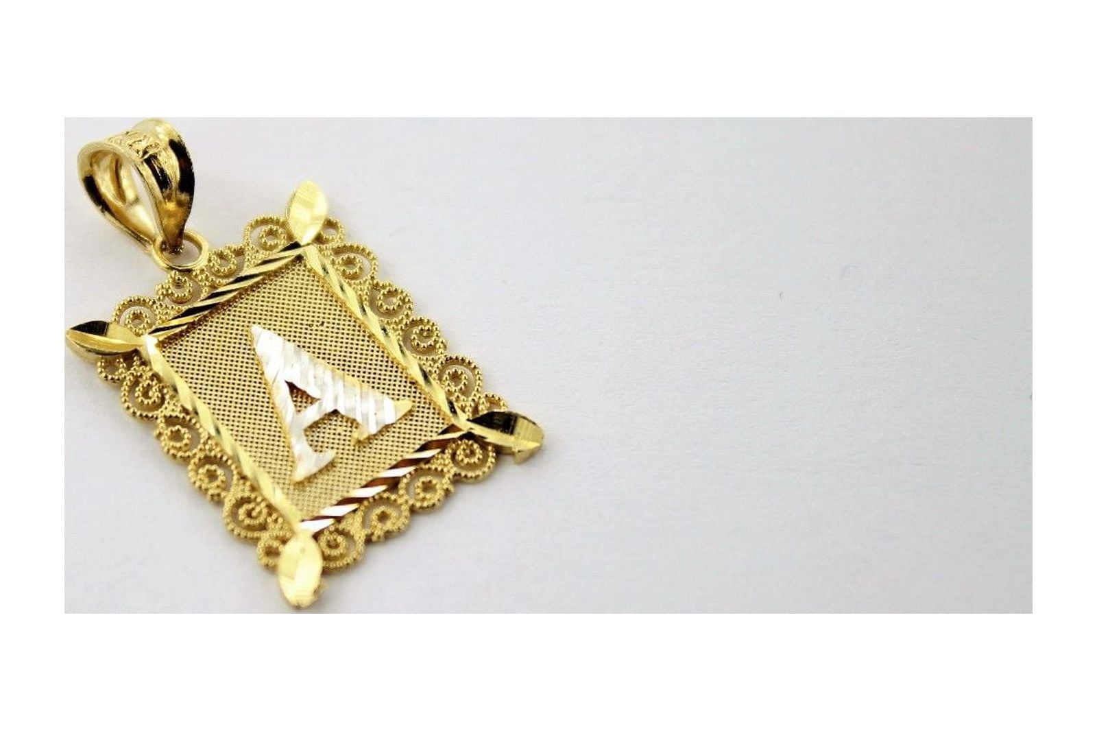 NEW! sold 10k Solid Yellow Gold Initial Pendant