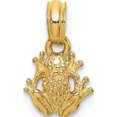 thumbnail image 1 of 10K Textured Miniature Frog Charm Yellow Gold Material Ethereal Brilliant Alluring A thoughtful gift for anniversaries birthdays or special occasions, 1 of 4