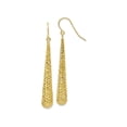 thumbnail image 1 of 10K Textured Shepherd Hook Dangle Earrings, 1 of 4