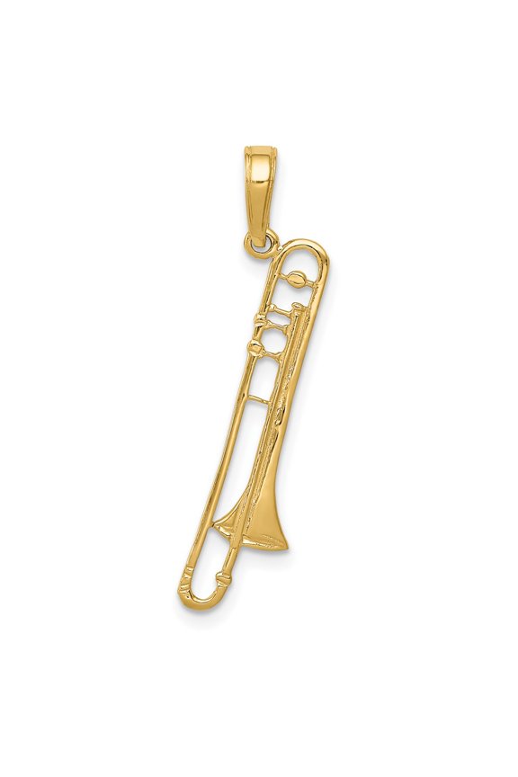 10K Trombone Pendant