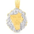 thumbnail image 1 of Floreo 10k Yellow Gold Roaring Lion Two-Tone Pendant Small, 1 of 3