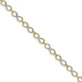 thumbnail image 1 of 10K Two-Tone Gold bracelet with Rhodium diamond-cut Infinity Fancy, 1 of 3