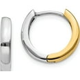thumbnail image 1 of Jewelry by Sweet Pea 10K Two-tone Two-tone Hinged Hoop Earrings, 1 of 5