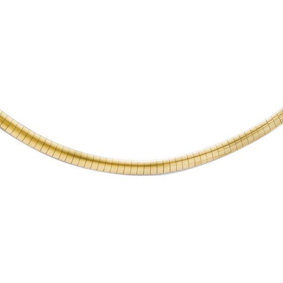 Jewelry by Sweet Pea 10K Two-tone 4mm Two-tone Reversible Omega Necklace