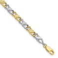 thumbnail image 1 of 10K Two-Tone Solid Polished Fancy Bracelet - Size 7, 1 of 1