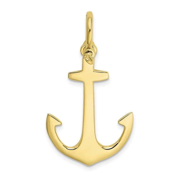 10K w/ Rhodium Cross W/Footprints Pendant