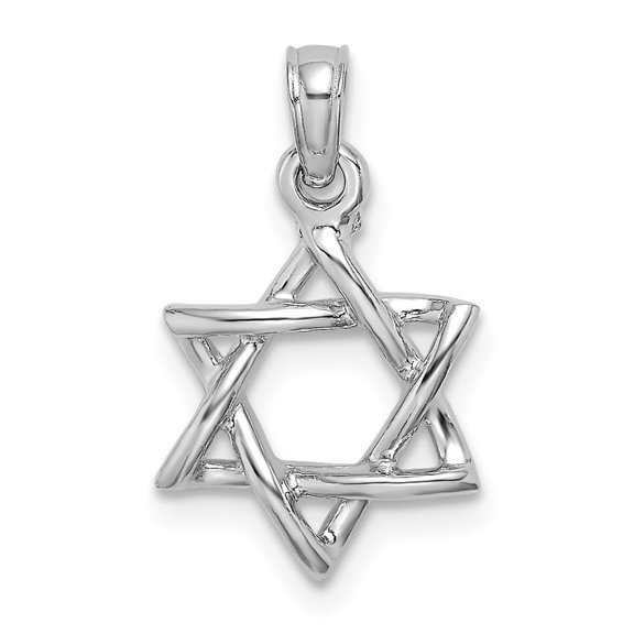 10k w/Rhodium Bead Trim #1 MOM In Heart Charm