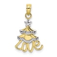 thumbnail image 1 of 10K W/ Rhodium Christmas Tree Charm, 1 of 4