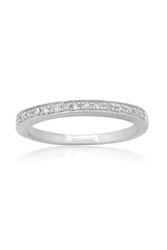 10K White Gold 0.15 CTTW Diamond Fashion Ring