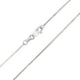 thumbnail image 1 of 10K White Gold 0.8mm Box Chain with Lobster Clasp - 20 Inch, 1 of 6