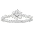 thumbnail image 1 of 10K White Gold 1/6 ct TDW Diamond Cluster Ring (H-I,SI1-SI2), 1 of 5