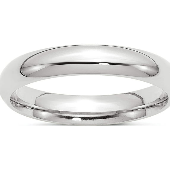 10K White Gold 10Kw 4mm Standard Comfort Fit Band Size 7 Made In United States 1wcf040-7