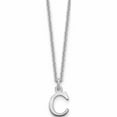 thumbnail image 1 of 10K White Gold 10Kw Cutout Letter C Initial Necklace Made In United States -Jewelry By Sweet Pea, 1 of 5