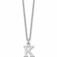 thumbnail image 1 of 10K White Gold 10Kw Cutout Letter K Initial Necklace Made In United States -Jewelry By Sweet Pea, 1 of 5