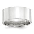 thumbnail image 1 of 10K White Gold 10mm Standard Flat Comfort Fit Band Ring Size 6, 1 of 7