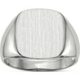 thumbnail image 1 of 10K White Gold 12.5X13.5Mm Open Back Men's Signet Ringsize 10 (Width 3 To 13) - Jbsp, 1 of 5