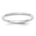 thumbnail image 1 of 10K White Gold 2 mm Standard Comfort Fit Band - Size 6, 1 of 1