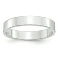 thumbnail image 1 of 10K White Gold 4mm Light Weight Flat Band Ring Size 8.5, 1 of 7