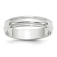 thumbnail image 1 of 10K White Gold 5 mm LTW Milgrain Half-Round Band - Size 11, 1 of 1