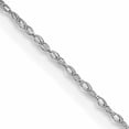 thumbnail image 1 of 10K White Gold .5mm Carded Cable Rope Chain (16 X 0.5) Made In United States 10k5rw-16, 1 of 5