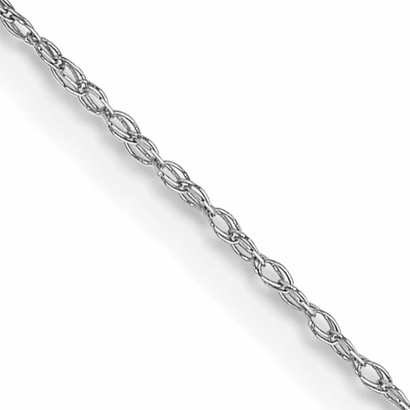 10K White Gold .5mm Carded Cable Rope Chain (24 X 0.5) Made In United States 10k5rw-24