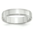 thumbnail image 1 of 10K White Gold 5mm Flat with Step Edge Band Ring Size 11, 1 of 7