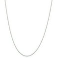 thumbnail image 1 of 10K White Gold .5mm Solid Diamond Cut Cable Chain 14 Inch, 1 of 6
