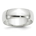 thumbnail image 1 of 10K White Gold 7 mm LTW Half Round Band, Size 5, 1 of 1