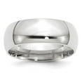 thumbnail image 1 of 10K White Gold 8 mm Standard Comfort Fit Band&amp;#44; Size 13, 1 of 1