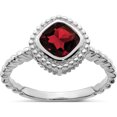 thumbnail image 1 of 10K White Gold Cushion Garnet Ringsize 7 (Width 1.6 To 1.8) - Jbsp, 1 of 5
