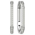 thumbnail image 1 of Araiya Fine Jewelry 10K White Gold Diamond Hoop Earrings (3/4 cttw, I-J Color, I2-I3 Clarity), 1 of 4