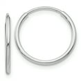 thumbnail image 1 of 10K White Gold Endless Hoop Earrings, 1 of 1